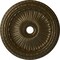 Ekena Millwork Viceroy Ceiling Medallion (Fits Canopies up to 4 7/8"), 35 1/8"OD x 4 7/8"ID x 2 1/2"P, Brass CM35VIBRS - alternate 1